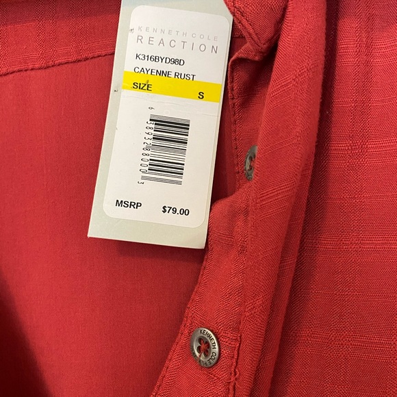 Kenneth Cole Reaction, Cayenne Rust dress S - NWT - Picture 2 of 5